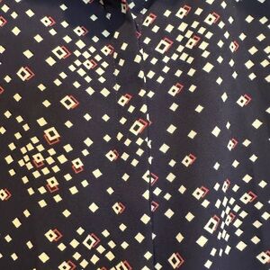 SPLASH Geometric Patterned Blouse